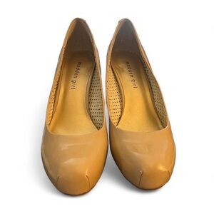 Madden Girl Patent Tan Ballet Flats
